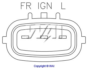 WAI IN208 Alternator Regulator