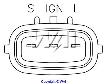 WAI IN259 Alternator Regulator