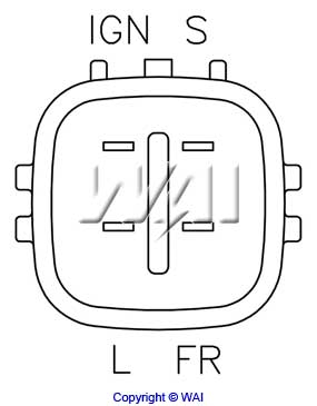 WAI IN369 Alternator Regulator