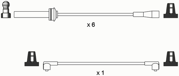 WAI ISL089 Ignition Cable Kit