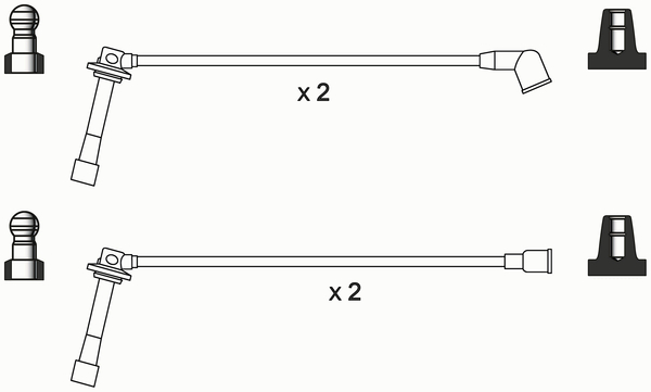 WAI ISL143 Ignition Cable Kit