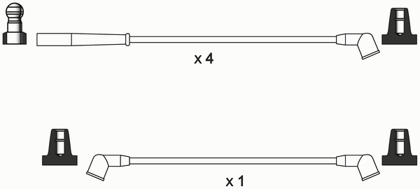 WAI ISL394 Ignition Cable Kit