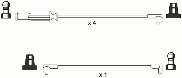 WAI ISL549 Ignition Cable Kit