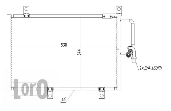 ABAKUS 002-016-0006 Condensatore, Climatizzatore-Condensatore, Climatizzatore-Ricambi Euro