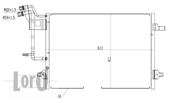 ABAKUS 003-016-0002 Condensatore, Climatizzatore