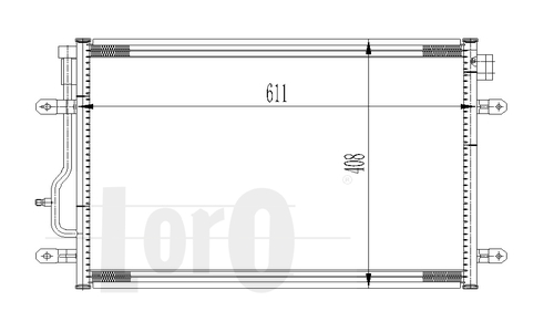 ABAKUS 003-016-0012 Condensatore, Climatizzatore