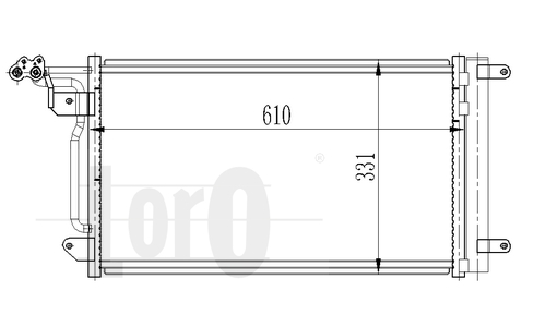 ABAKUS 003-016-0022 Condensatore, Climatizzatore-Condensatore, Climatizzatore-Ricambi Euro