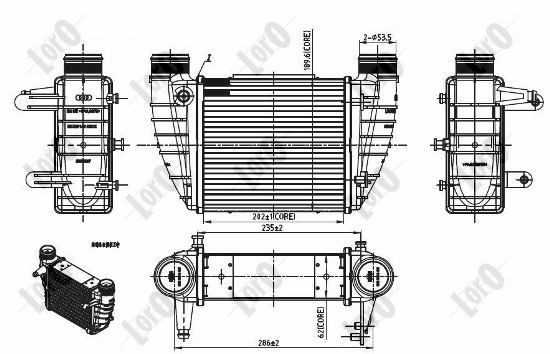 ABAKUS 003-018-0004 Intercooler