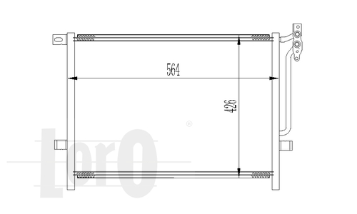 ABAKUS 004-016-0008 Condensatore, Climatizzatore