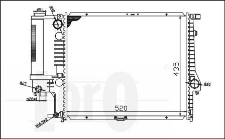 ABAKUS 004-017-0002 Radiatore, Raffreddamento motore-Radiatore, Raffreddamento motore-Ricambi Euro