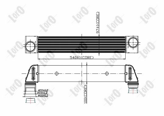 ABAKUS 004-018-0008 Intercooler-Intercooler-Ricambi Euro