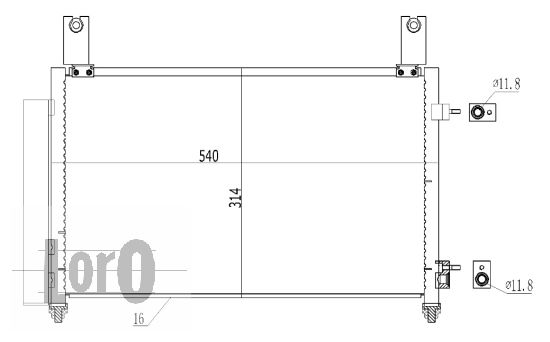 ABAKUS 007-016-0007 Condensatore, Climatizzatore