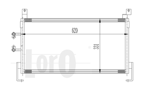 ABAKUS 008-016-0001 Condensatore, Climatizzatore-Condensatore, Climatizzatore-Ricambi Euro