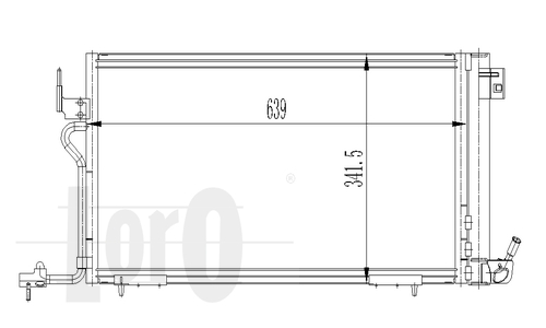 ABAKUS 009-016-0007 Condensatore, Climatizzatore