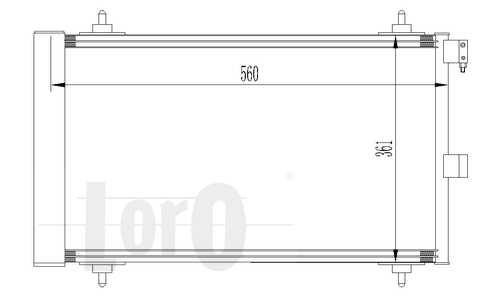 ABAKUS 009-016-0008 Condensatore, Climatizzatore