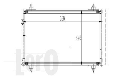 ABAKUS 009-016-0016 Condensatore, Climatizzatore