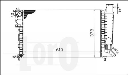 ABAKUS 009-017-0019 Radiatore, Raffreddamento motore-Radiatore, Raffreddamento motore-Ricambi Euro