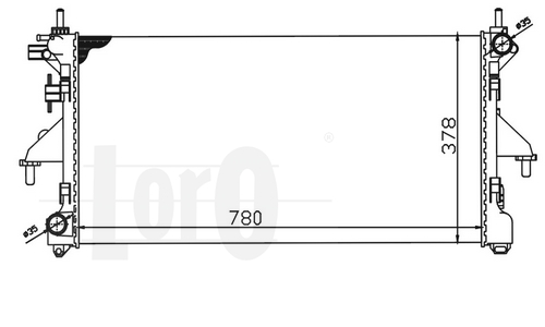 ABAKUS 009-017-0040-B Radiatore, Raffreddamento motore-Radiatore, Raffreddamento motore-Ricambi Euro