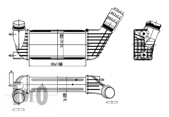 ABAKUS 009-018-0002 Intercooler