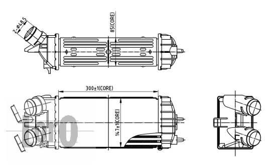 ABAKUS 009-018-0007 Intercooler