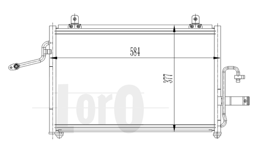 ABAKUS 011-016-0004 Condensatore, Climatizzatore