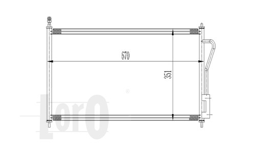 ABAKUS 017-016-0007 Condensatore, Climatizzatore