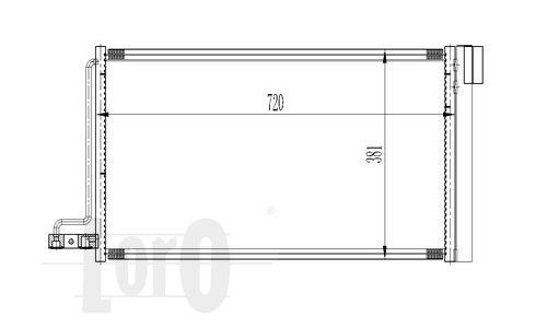 ABAKUS 017-016-0018 Condensatore, Climatizzatore