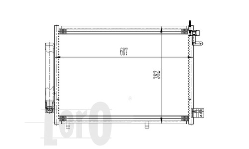 ABAKUS 017-016-0019 Condensatore, Climatizzatore