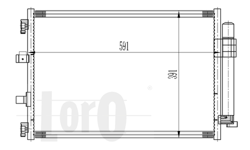 ABAKUS 017-016-0025 Condensatore, Climatizzatore-Condensatore, Climatizzatore-Ricambi Euro