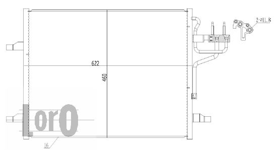 ABAKUS 017-016-0027 Condensatore, Climatizzatore-Condensatore, Climatizzatore-Ricambi Euro