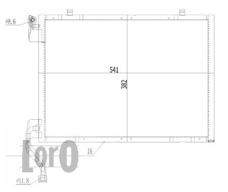 ABAKUS 017-016-0028 Condensatore, Climatizzatore-Condensatore, Climatizzatore-Ricambi Euro