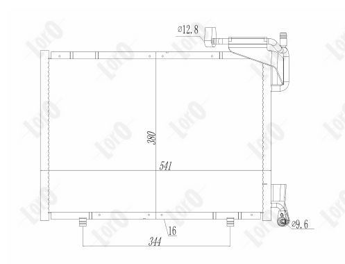 ABAKUS 017-016-0032 Condensatore, Climatizzatore