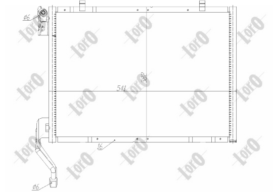 ABAKUS 017-016-0038 Condensatore, Climatizzatore-Condensatore, Climatizzatore-Ricambi Euro