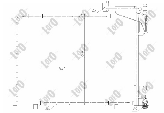 ABAKUS 017-016-0039 Condensatore, Climatizzatore