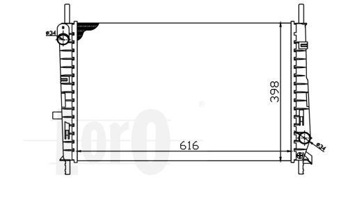 ABAKUS 017-017-0040 Radiatore, Raffreddamento motore-Radiatore, Raffreddamento motore-Ricambi Euro