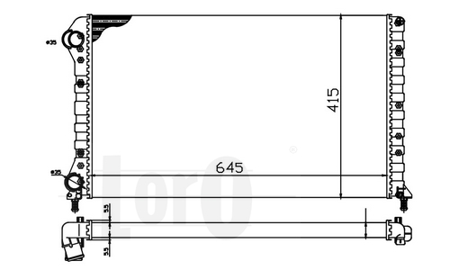 ABAKUS 017-017-0045 Radiatore, Raffreddamento motore-Radiatore, Raffreddamento motore-Ricambi Euro