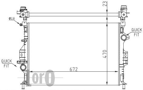 ABAKUS 017-017-0050 Radiatore, Raffreddamento motore-Radiatore, Raffreddamento motore-Ricambi Euro