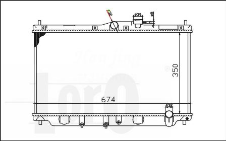 ABAKUS 018-017-0019 Radiatore, Raffreddamento motore-Radiatore, Raffreddamento motore-Ricambi Euro