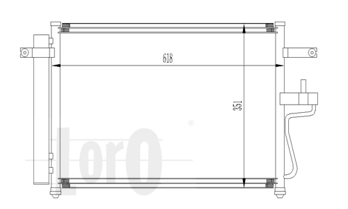 ABAKUS 019-016-0007 Condensatore, Climatizzatore