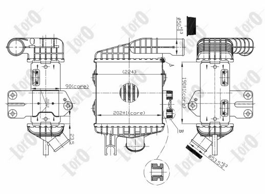 ABAKUS 019-018-0002 Intercooler