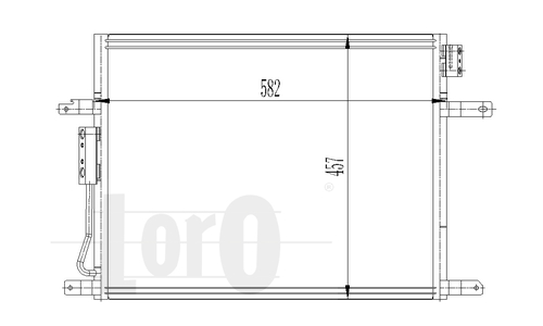 ABAKUS 023-016-0002 Condensatore, Climatizzatore-Condensatore, Climatizzatore-Ricambi Euro