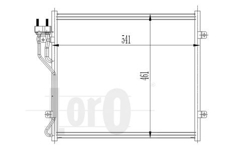 ABAKUS 023-016-0005 Condensatore, Climatizzatore