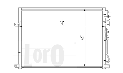 ABAKUS 023-016-0007 Condensatore, Climatizzatore