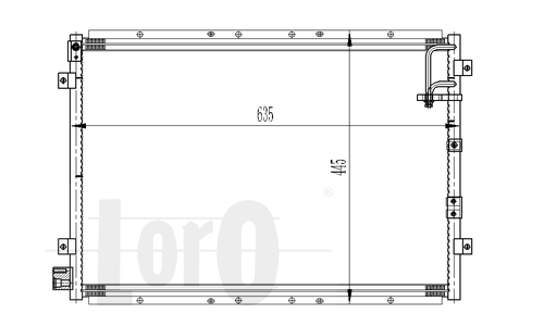 ABAKUS 024-016-0004 Condensatore, Climatizzatore-Condensatore, Climatizzatore-Ricambi Euro