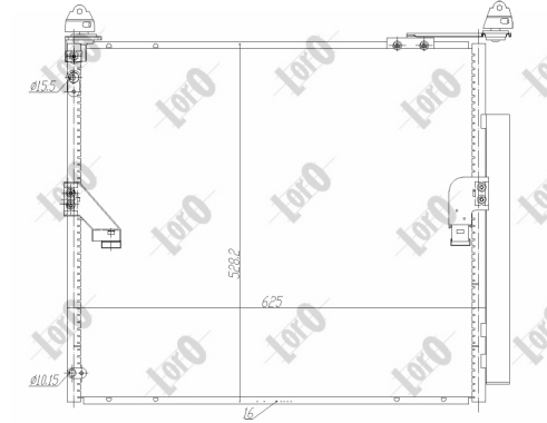 ABAKUS 028-016-0005 Condensatore, Climatizzatore-Condensatore, Climatizzatore-Ricambi Euro