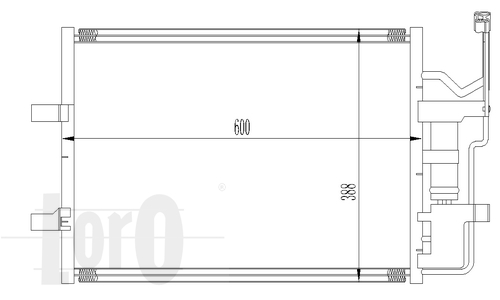 ABAKUS 030-016-0010 Condensatore, Climatizzatore-Condensatore, Climatizzatore-Ricambi Euro