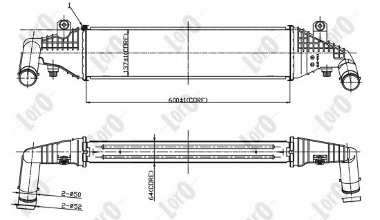 ABAKUS 030-018-0002 Intercooler-Intercooler-Ricambi Euro