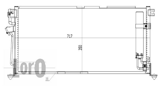 ABAKUS 033-016-0011 Condensatore, Climatizzatore