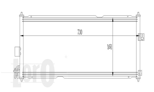 ABAKUS 035-016-0009 Condensatore, Climatizzatore-Condensatore, Climatizzatore-Ricambi Euro