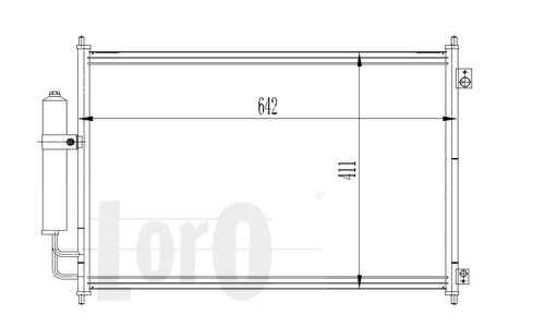 ABAKUS 035-016-0025 Condensatore, Climatizzatore-Condensatore, Climatizzatore-Ricambi Euro